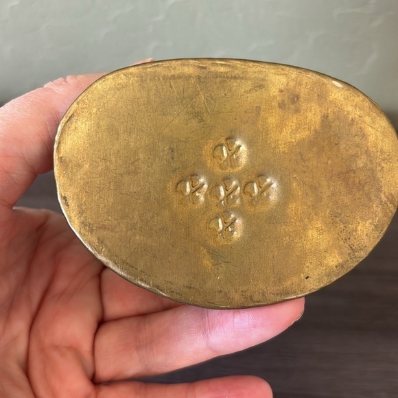 Brass Sitting Buddha / Shiva Statuette - Picture 6 of 6